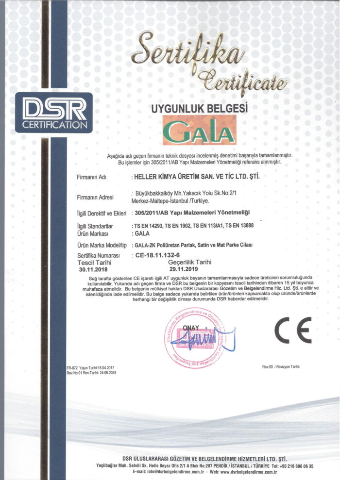 Gala 2K Poliüretan Mat Parke Cilası 5 Litre - Görsel 2