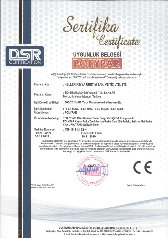 Polypar Parke Cam Cila Mat 3 Litre - Görsel 2