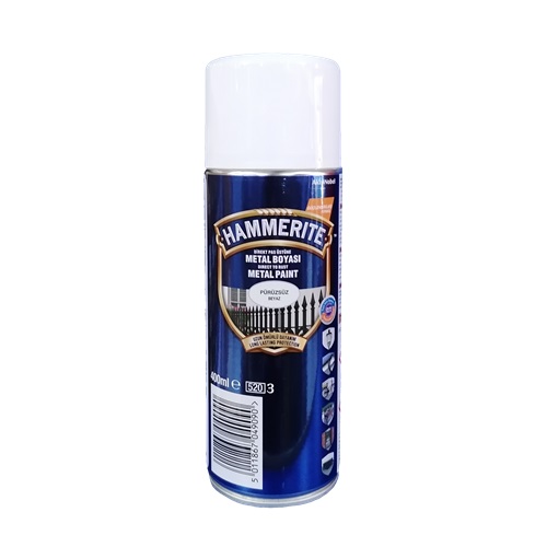 hammerite-puruzsuz-sprey-boyasi-beyaz-400-ml HAMMERITE Sprey Metal Boyası Pürüzsüz Beyaz 400 ml - Görsel 1