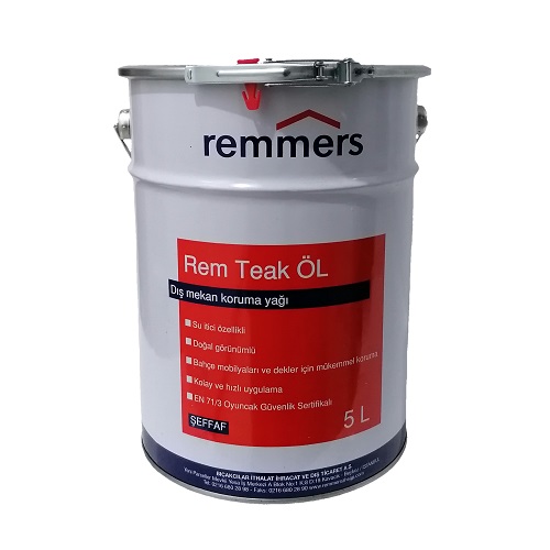 remmers-rem-teak-ol-5lt Remmers Rem Teak Öl Şeffaf 5 Litre - Görsel 1