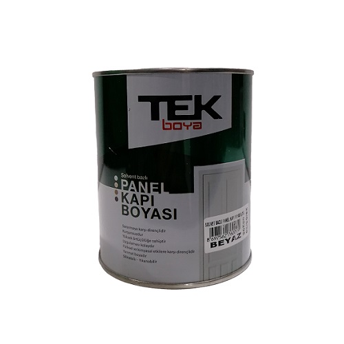 tek-solvent-bazli-panel-kapi-boyasi-1-lt Tek Solvent Bazlı Panel Kapı Boyası Beyaz 0.75 L. - Görsel 1