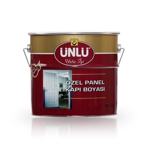 unlu-ozel-panel-kapi-boyasi Ünlü Özel Selülozik Panel Kapı Boyası Kar Beyaz 2.5 L. - Görsel 1