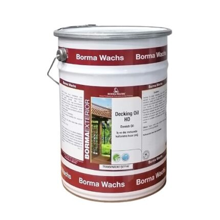 Borma Wachs Decking Oil HD - Deck Yağı Transparent/Şeffaf 5 L.