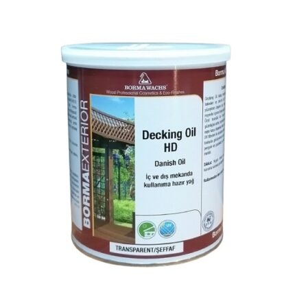 Borma Wachs Decking Oil HD - Deck Yağı Transparent/Şeffaf 1 L.