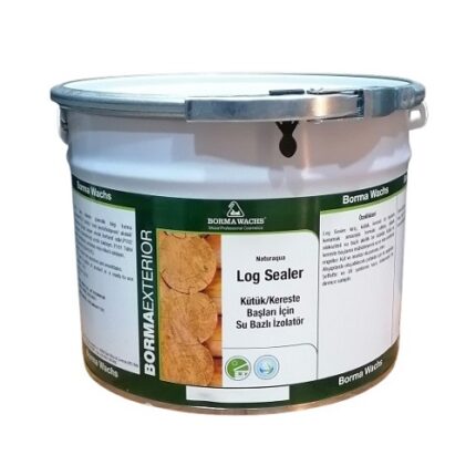 Borma Wachs Log Sealer - Kütük - Kereste Başları İçin Su Bazlı Şeffaf Mühür - İzalatör 2.5 L.