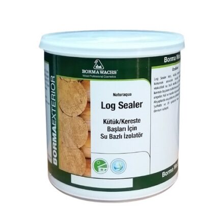 Borma Wachs Log Sealer - Kütük - Kereste Başları İçin Su Bazlı Şeffaf Mühür - İzalatör 750 ml.
