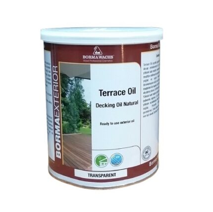 Borma Wachs Terrace Oil (Decking Oil Natural) - Teras Yağı Transparent/Şeffaf 1 L.